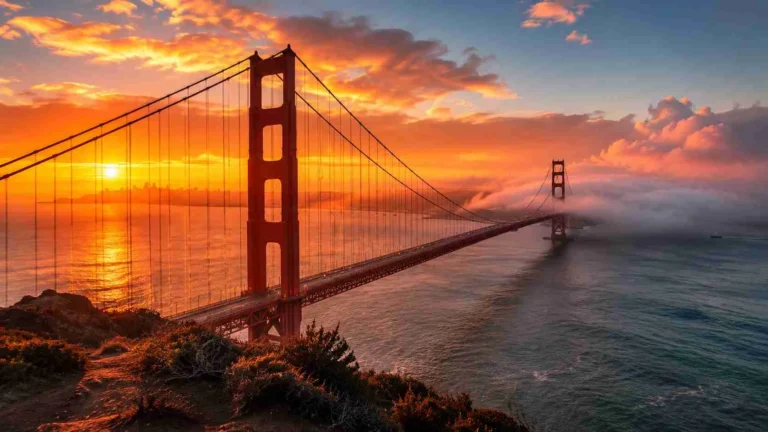 captions for golden gate bridge