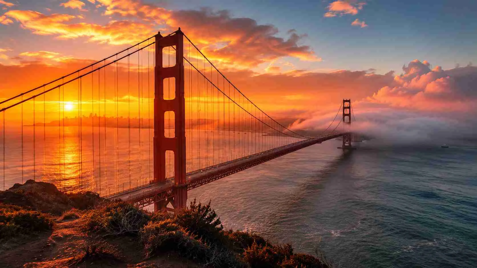 captions for golden gate bridge