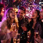 captions for party with friends