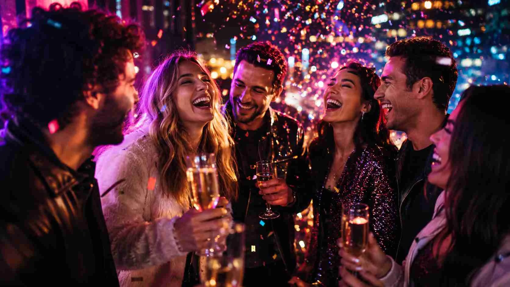 captions for party with friends