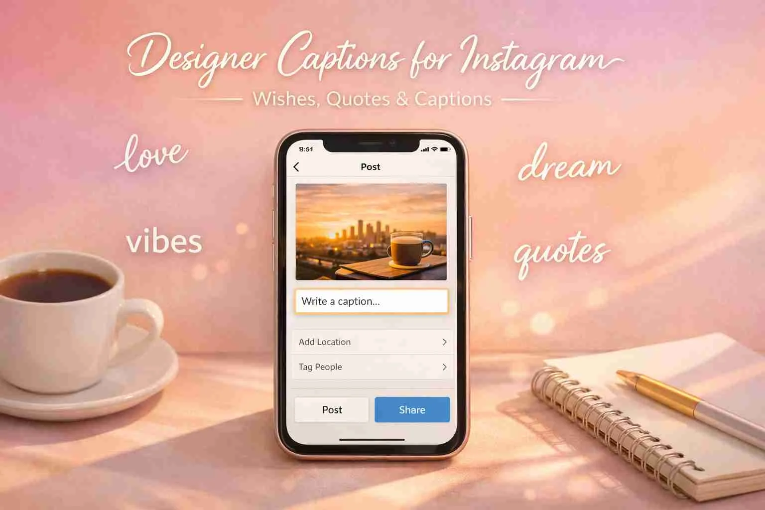 designer captions for instagram