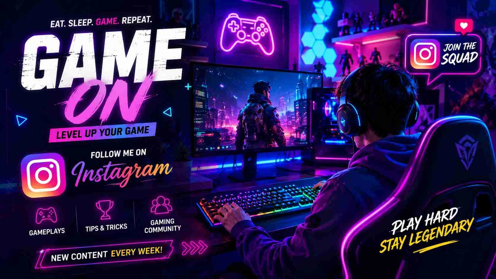 gaming captions for instagram