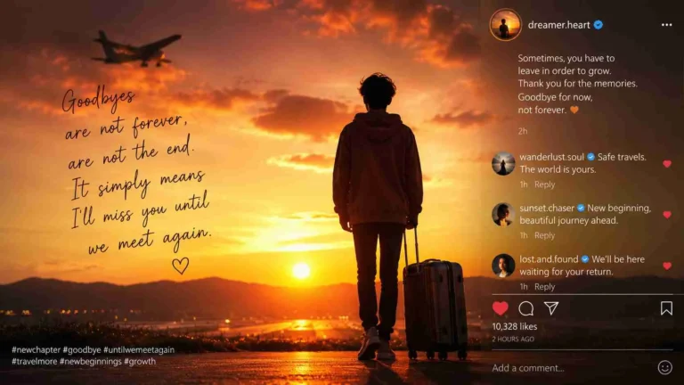 good bye captions for instagram