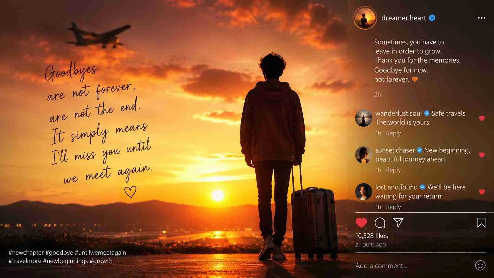 good bye captions for instagram
