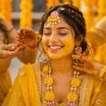 haldi captions for bride
