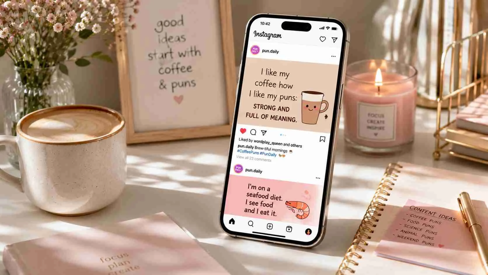 pun captions for instagram