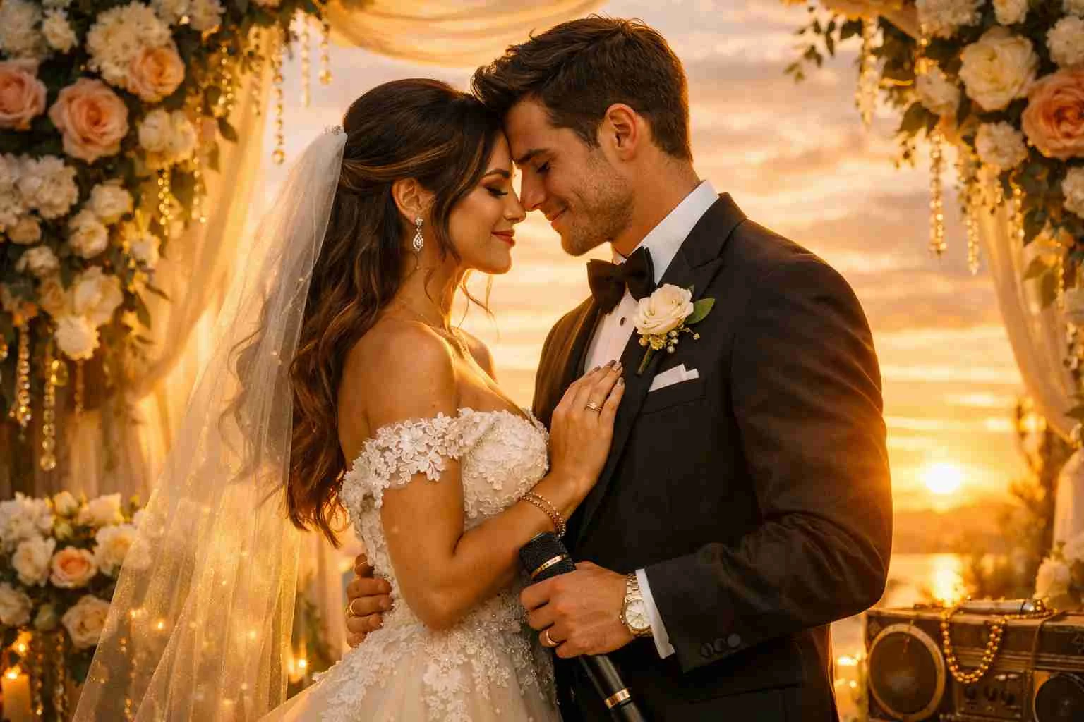 wedding date captions for couples