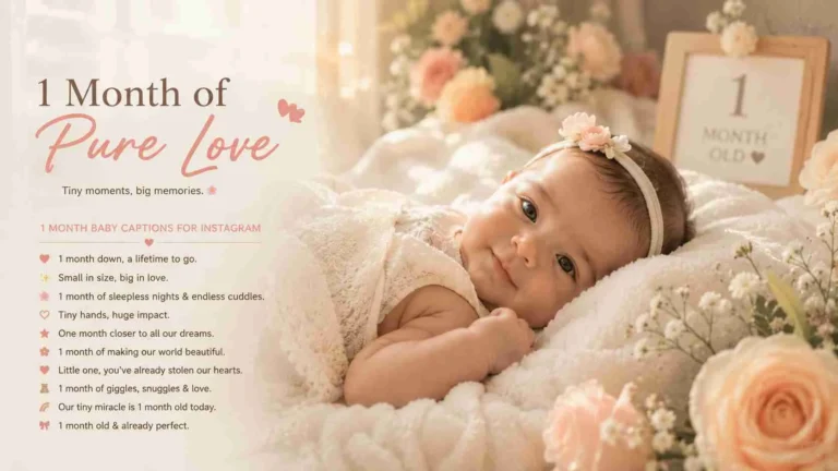 1 month baby captions for instagram