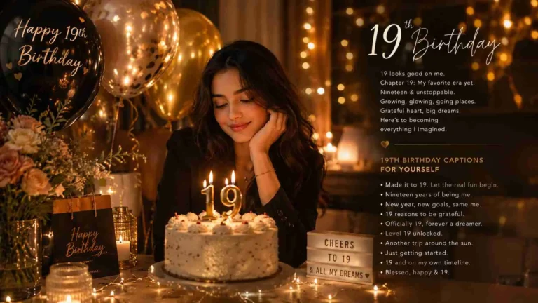 19th birthday captions for yourself