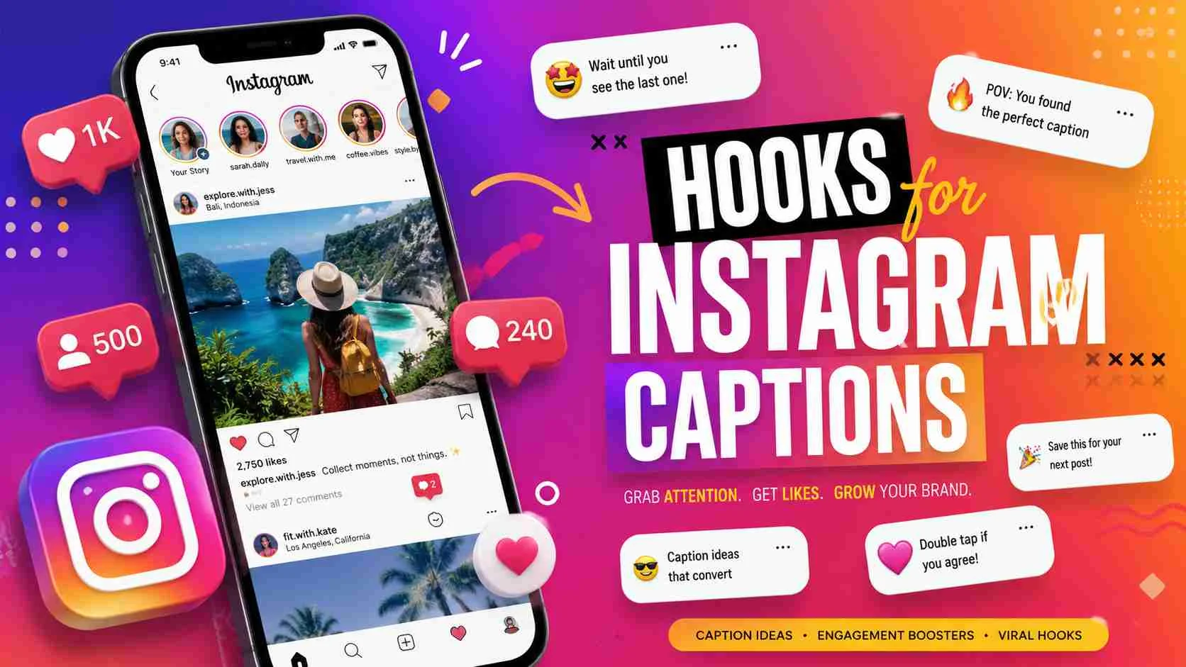 hooks for instagram captions