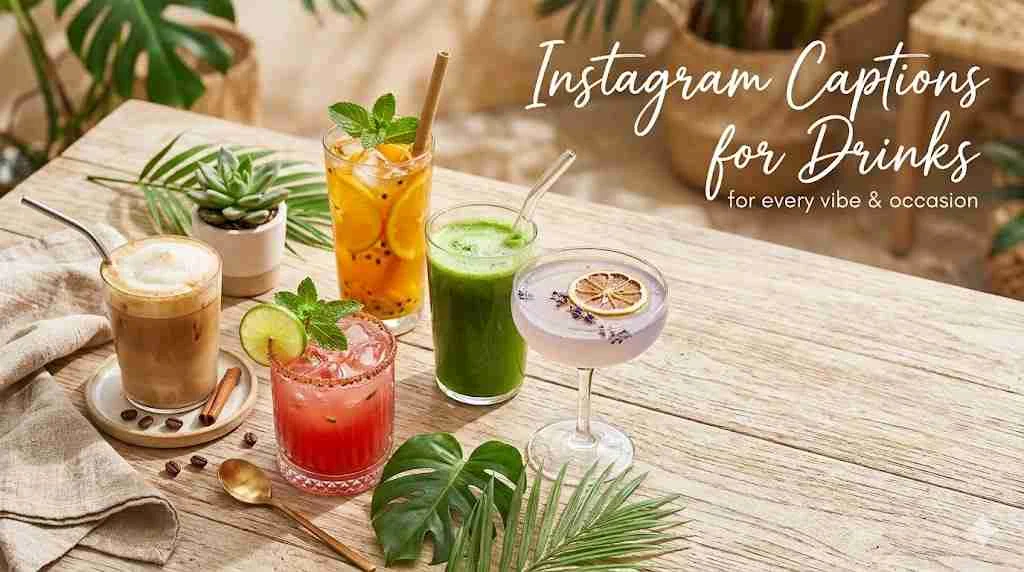 instagram captions for drinks
