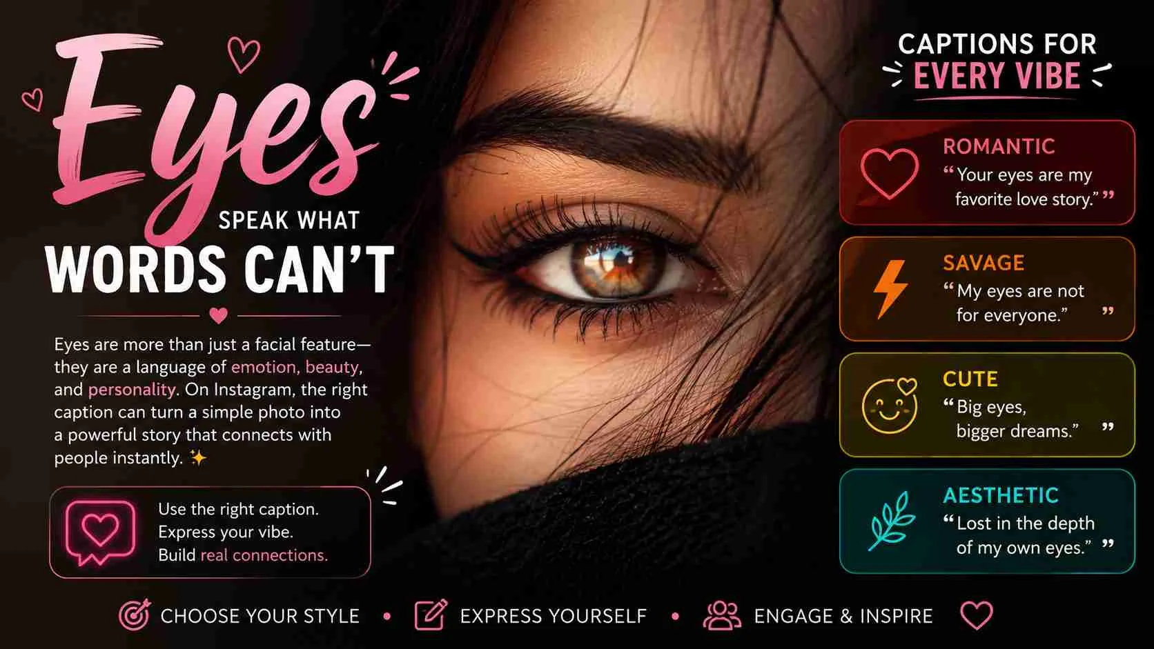 instagram captions for eyes