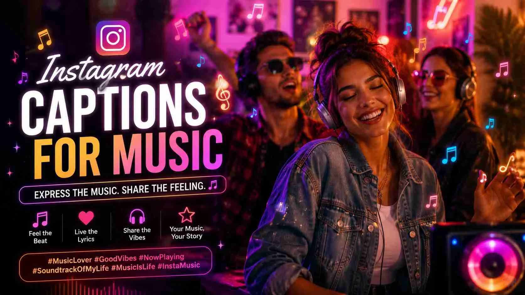 instagram captions for music