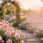 pink flower captions for instagram