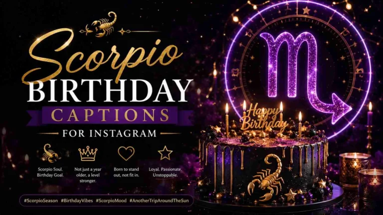scorpio birthday captions for instagram