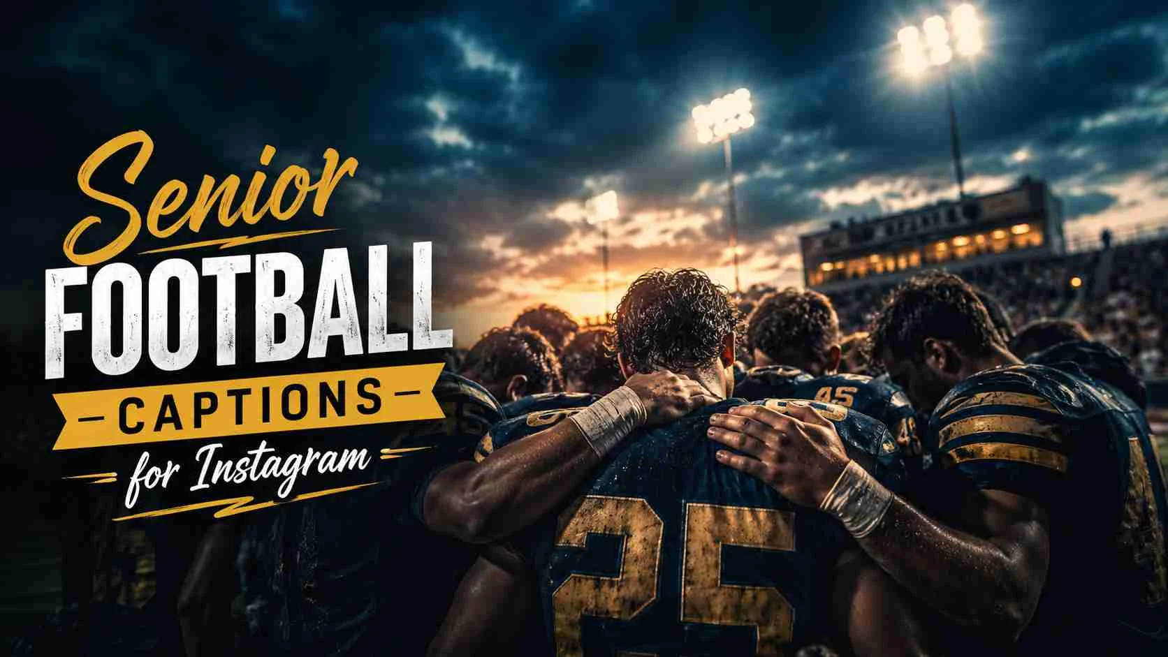 senior football captions for instagram