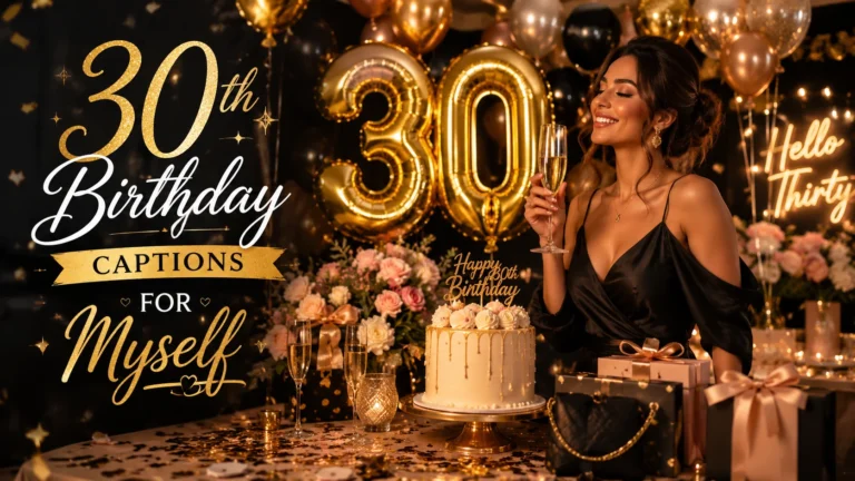 30th birthday captions for myself
