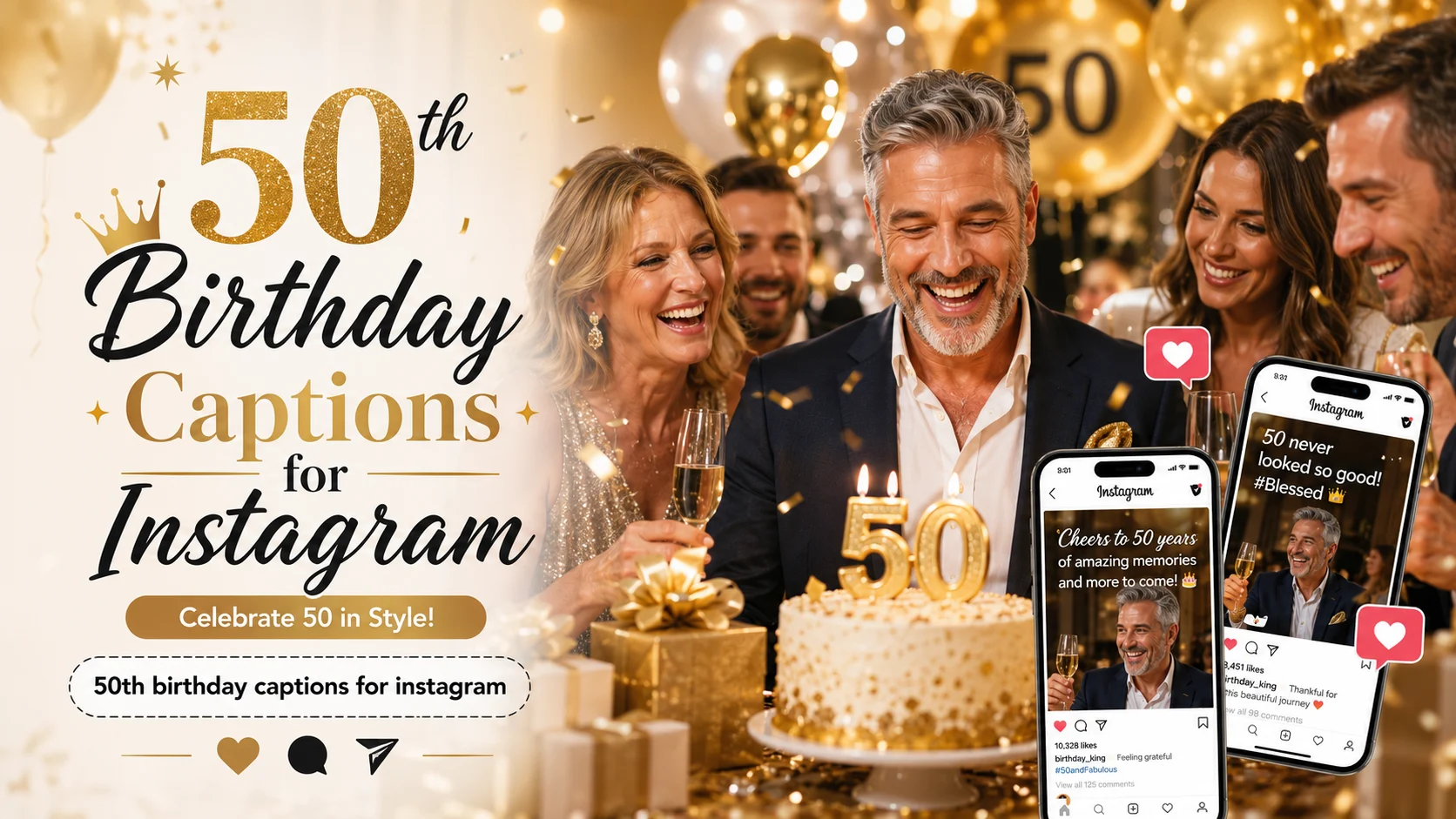 50th birthday captions for instagram