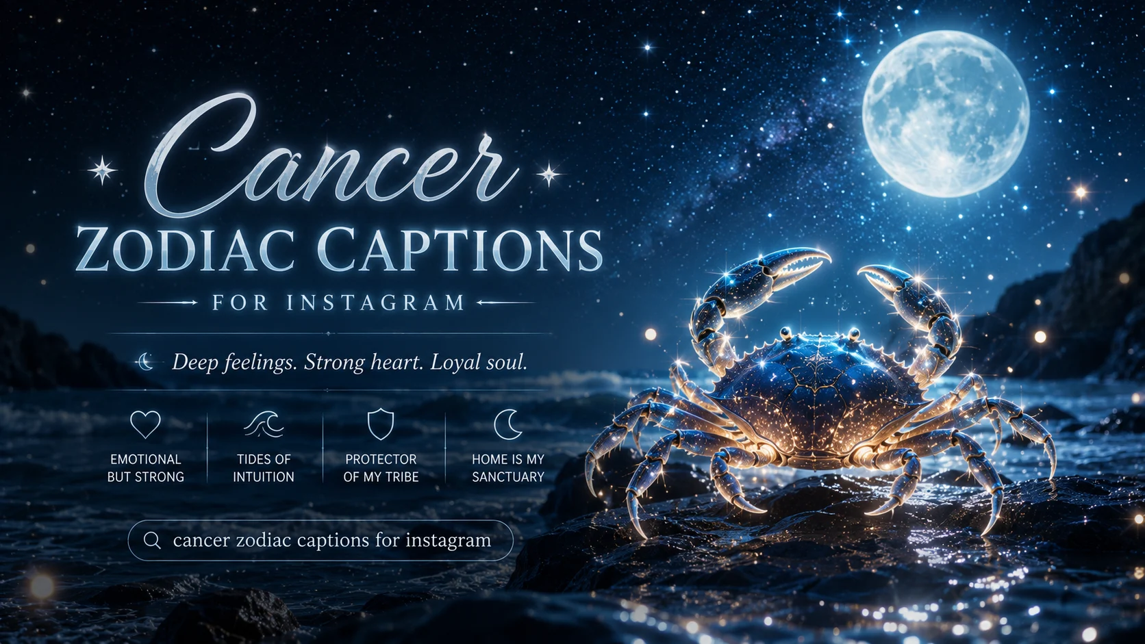 cancer zodiac captions for instagram