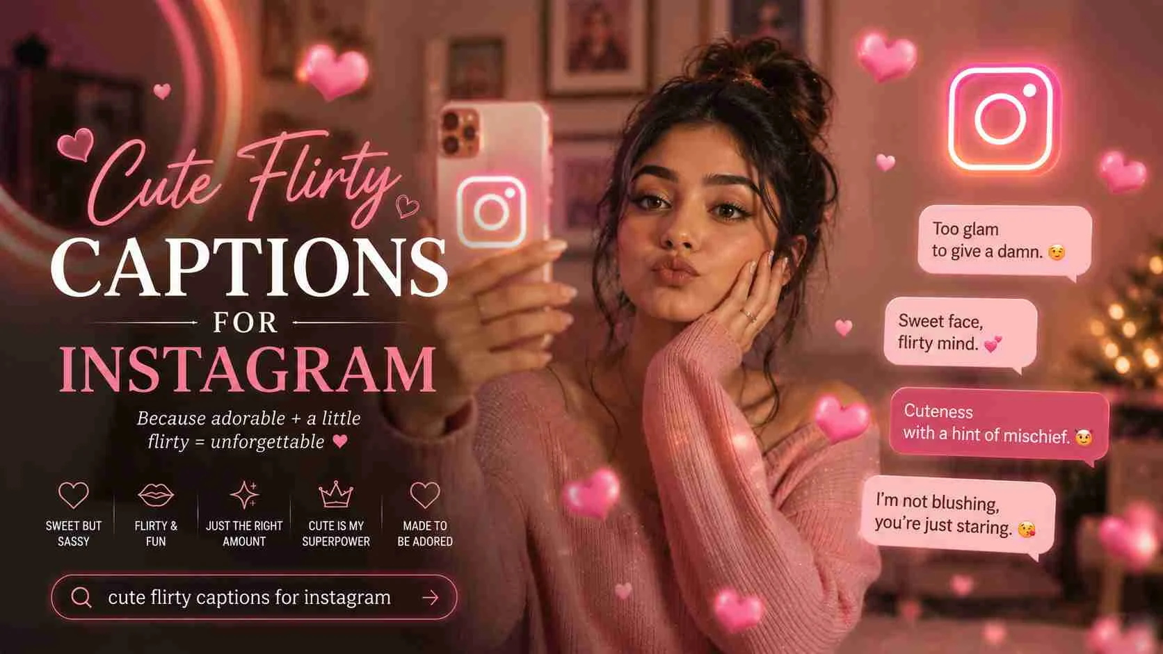 cute flirty captions for instagram