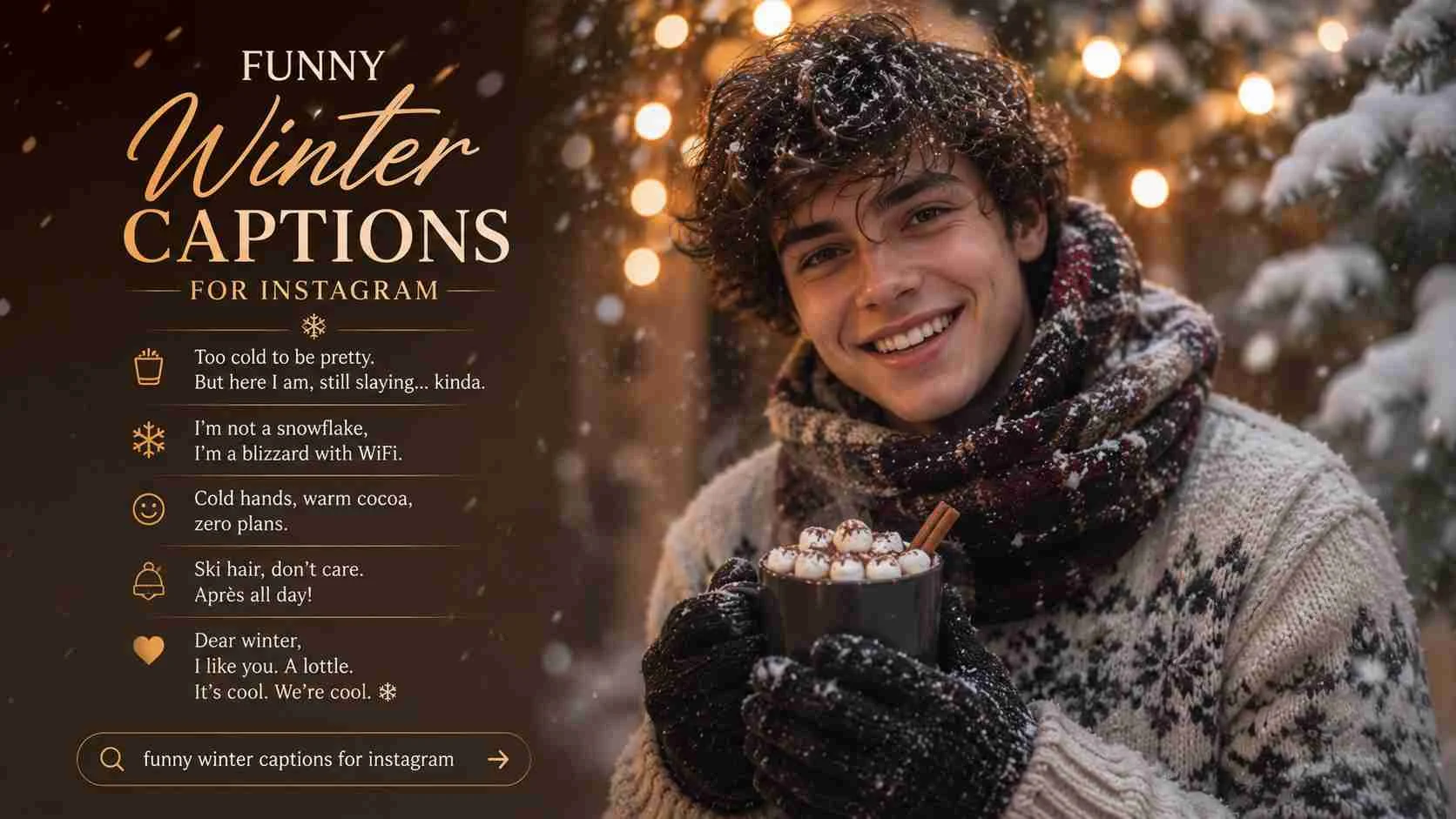 funny winter captions for instagram