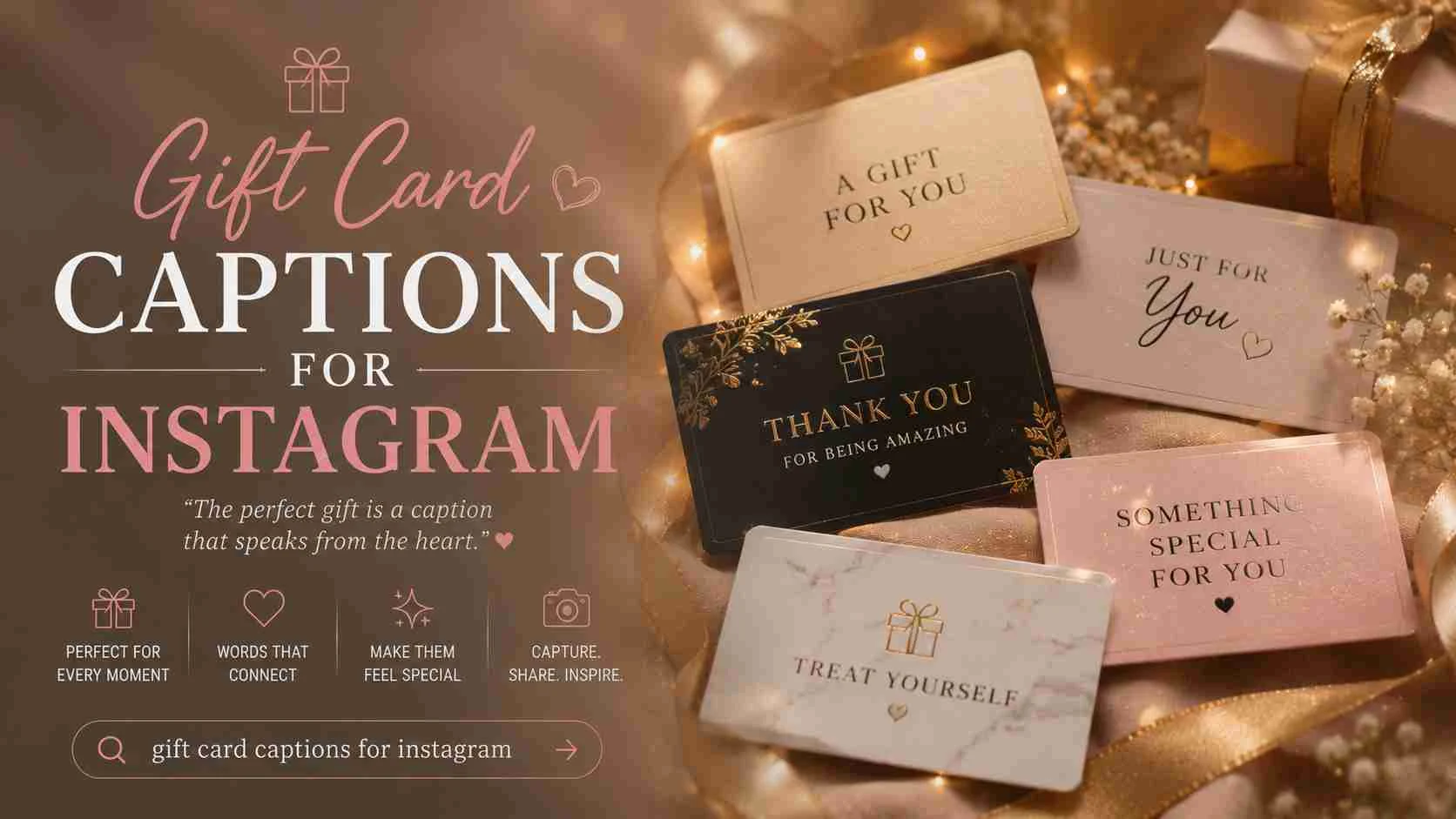 gift card captions for instagram