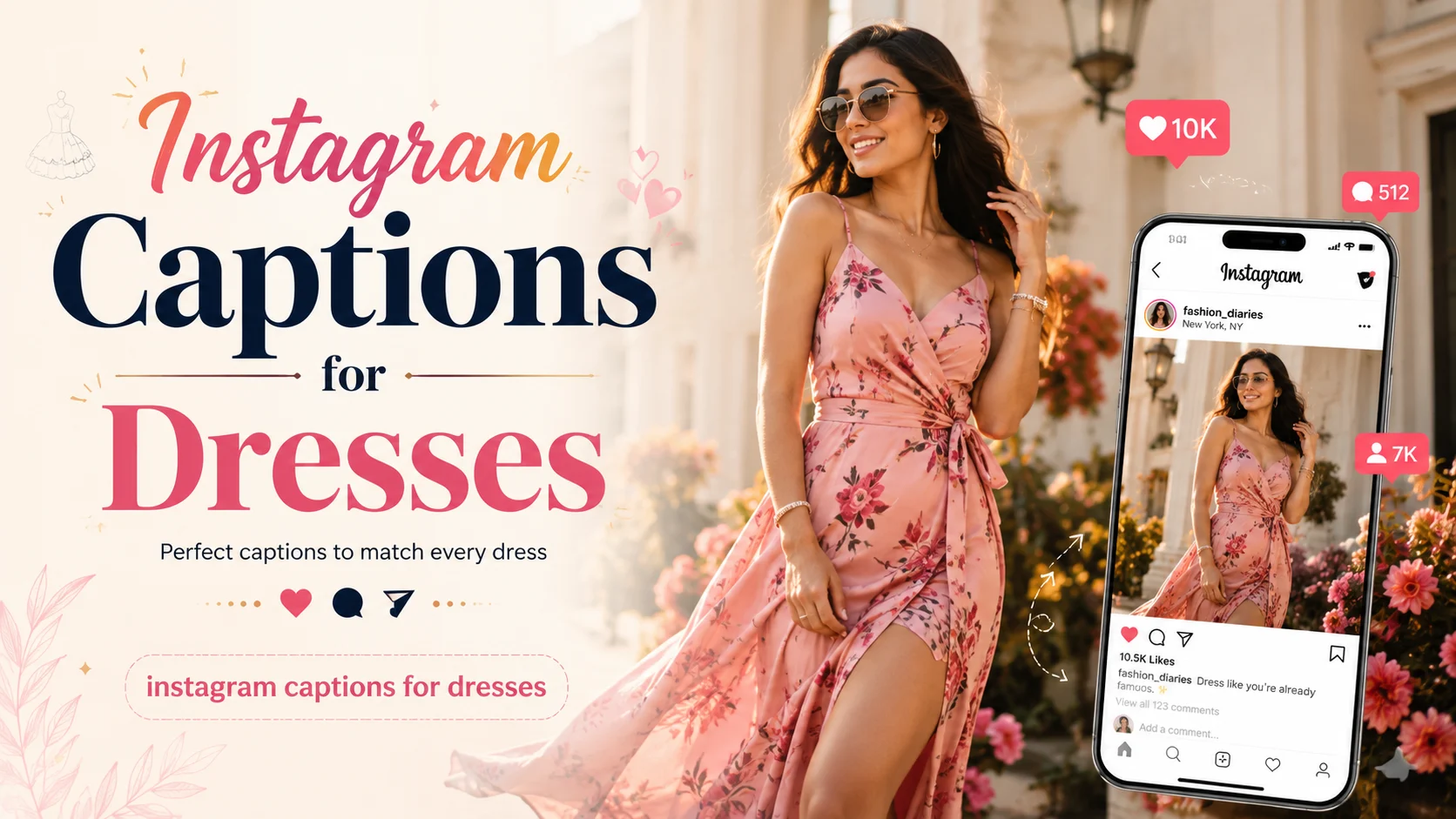 captions for instagram pink dress 300+ Pink Color Dress Captions for Instagram 2026