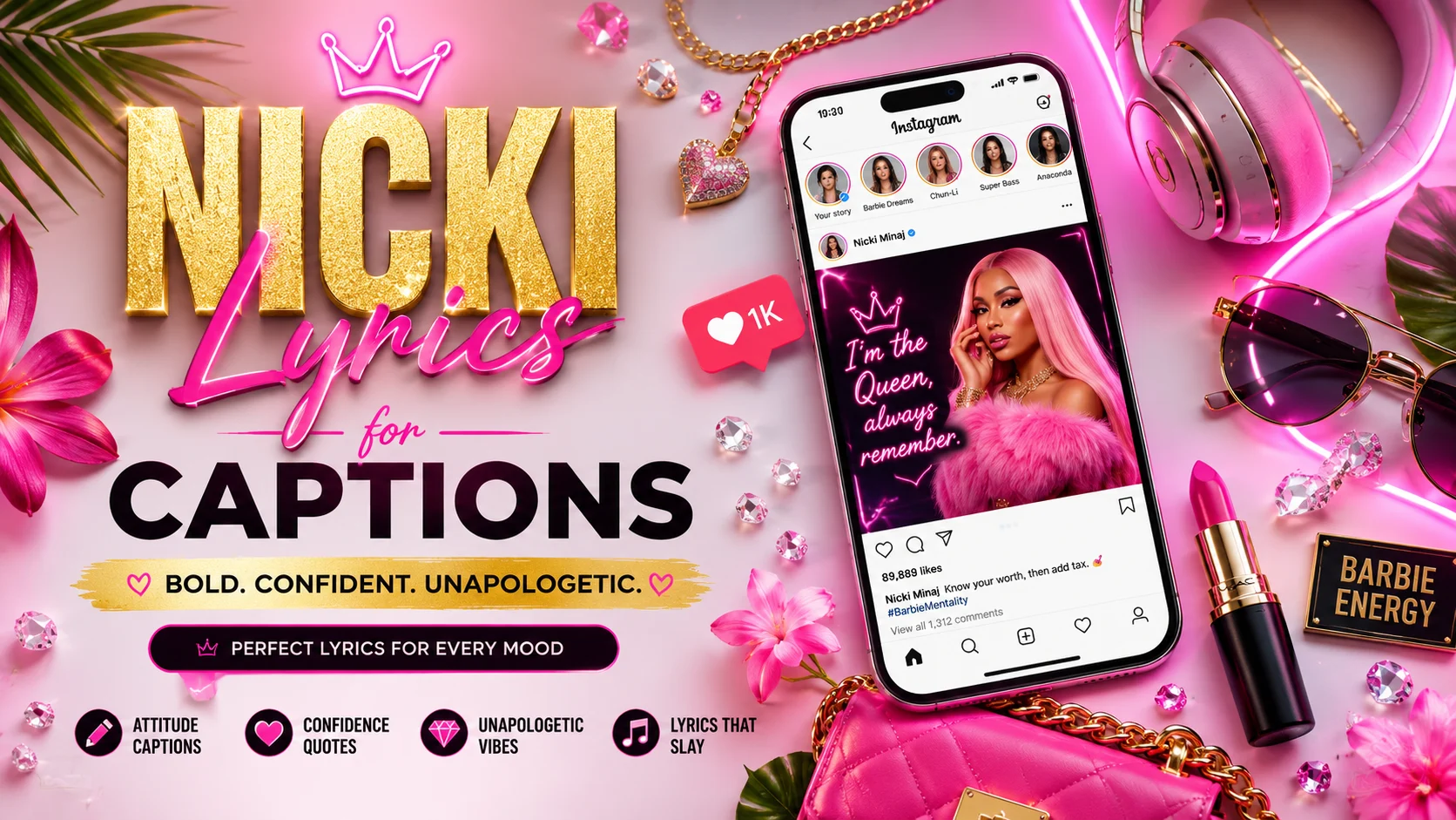 nicki lyrics for captions