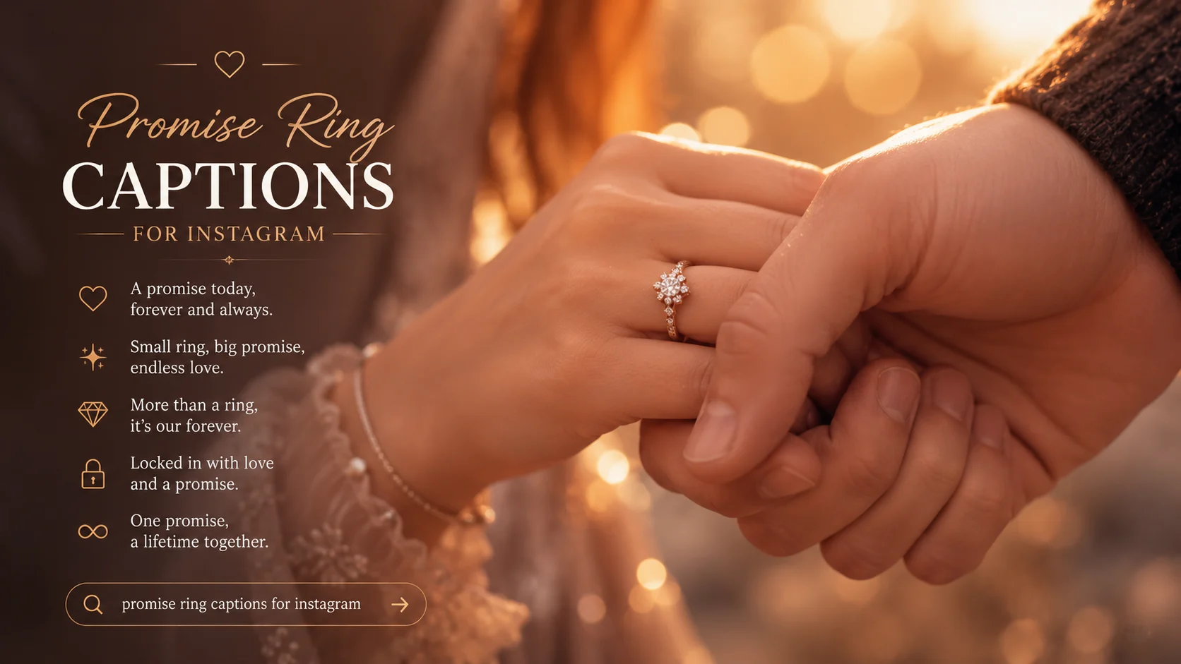 promise ring captions for instagram