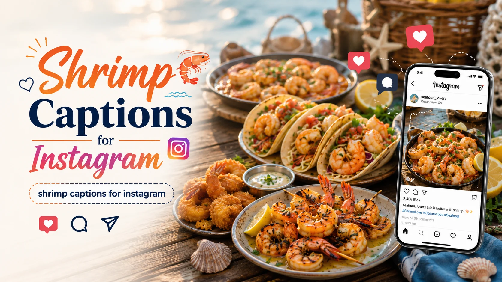 shrimp captions for instagram
