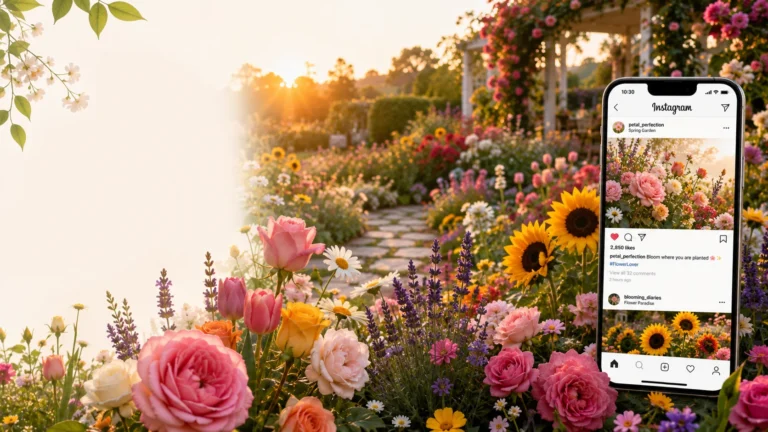 what are good captions for flowers