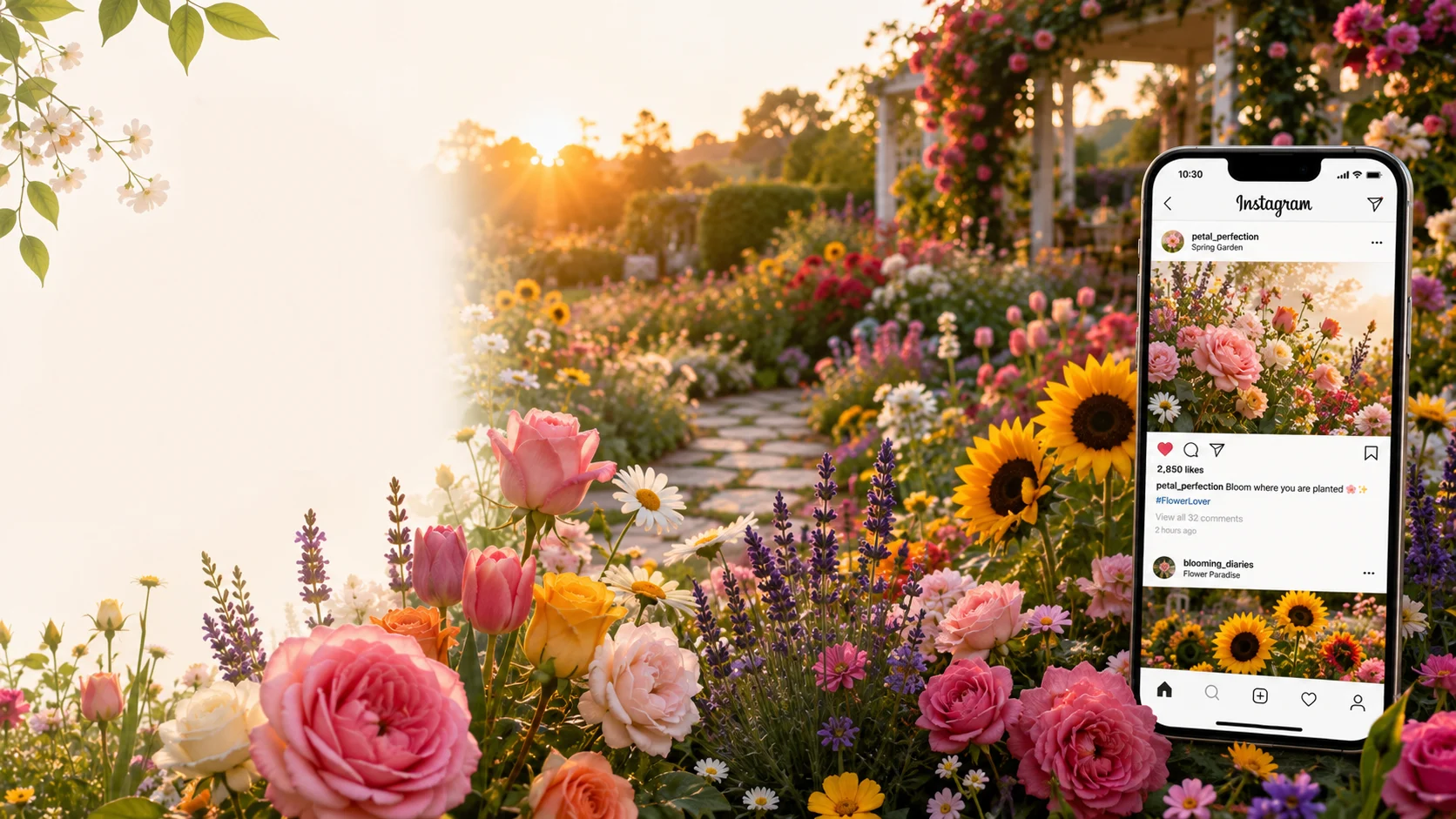 what are good captions for flowers